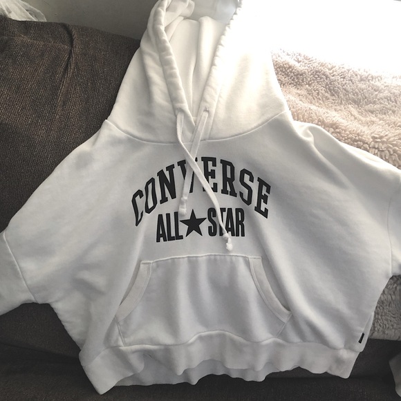 Converse All Star™️ Chuck Taylor Women’s Cropped Hooded Sweatshirt Size (S) - Picture 8 of 8
